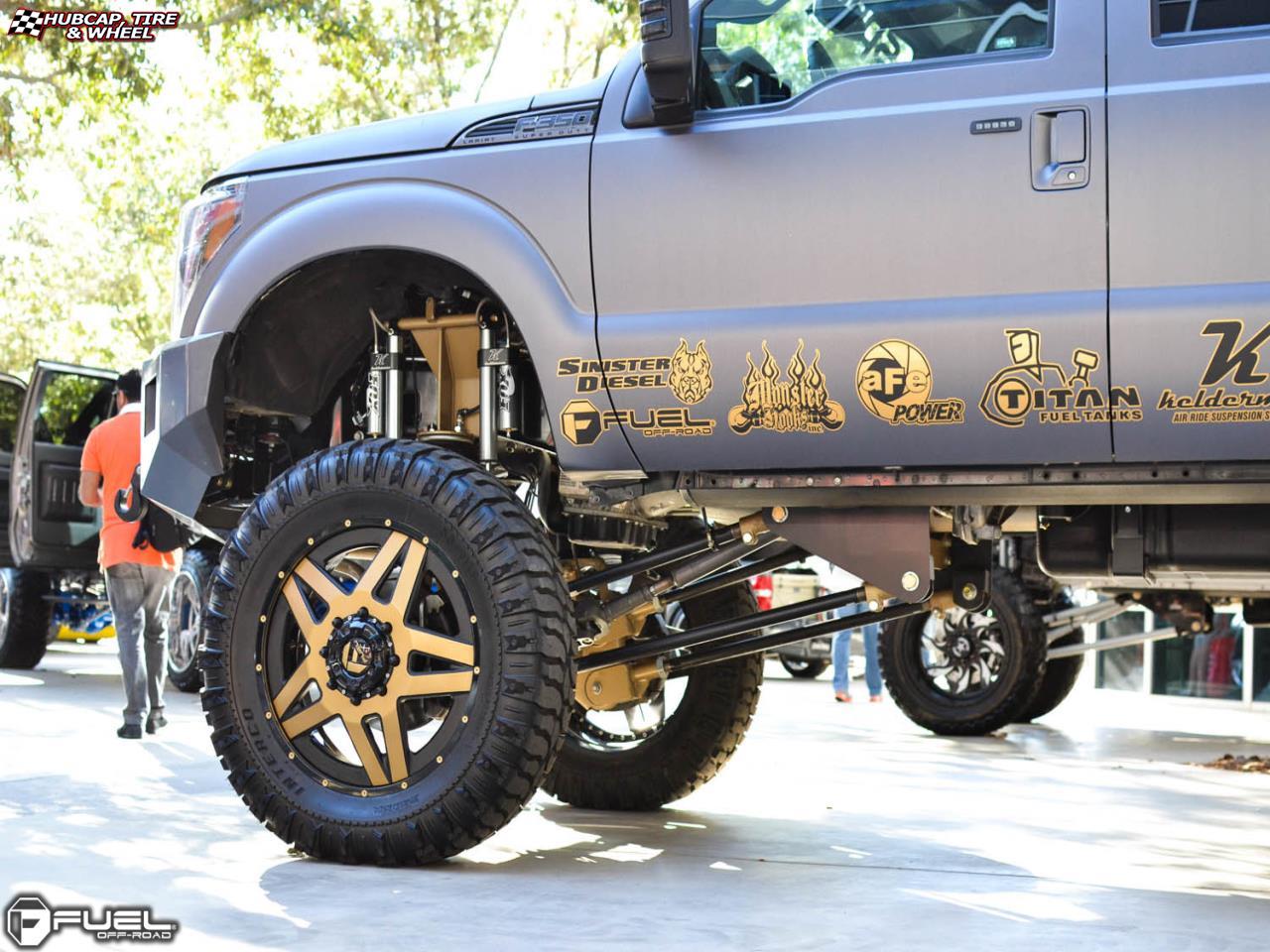 vehicle gallery/ford f 350 dually fuel full blown dually rear d254 24X9  Custom wheels and rims