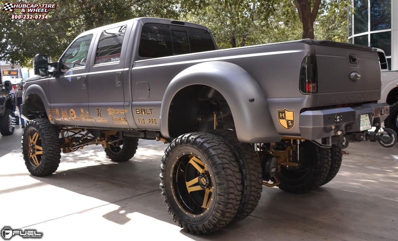 vehicle gallery/ford f 350 dually fuel full blown dually rear d254 24X9  Custom wheels and rims