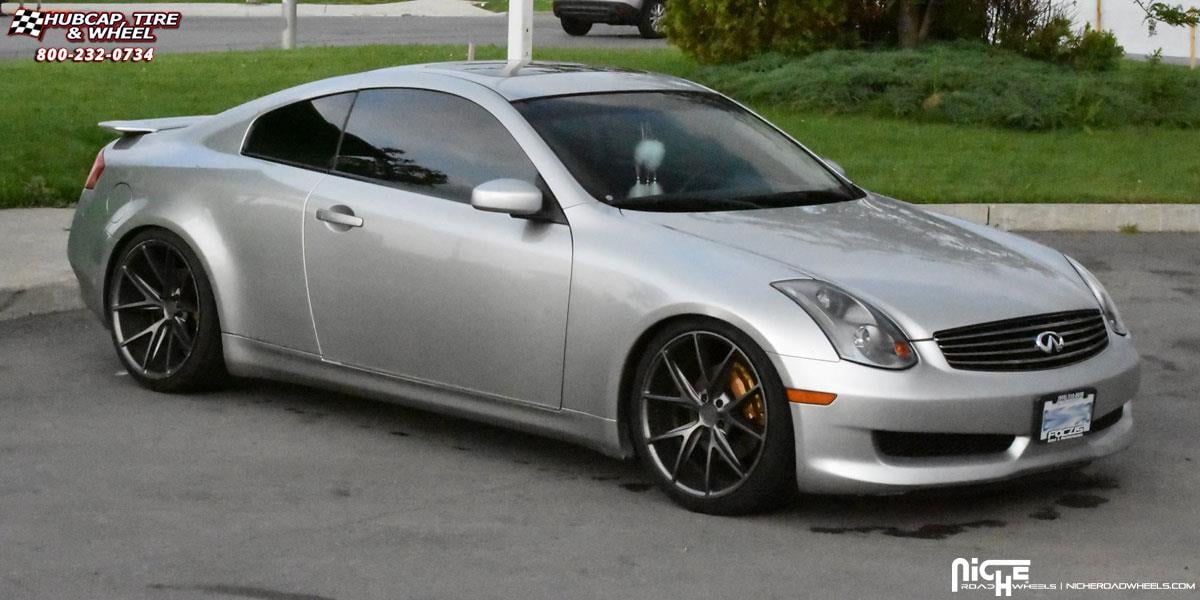 Infiniti G35 Niche Misano M116 Wheels Anthracite