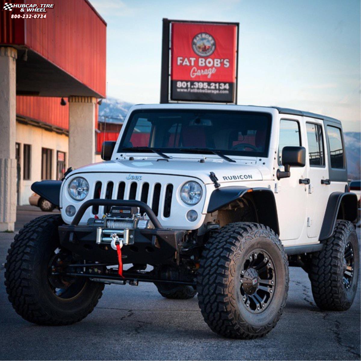 Jeep Wrangler XD Series XD778 Monster Wheels Matte Black