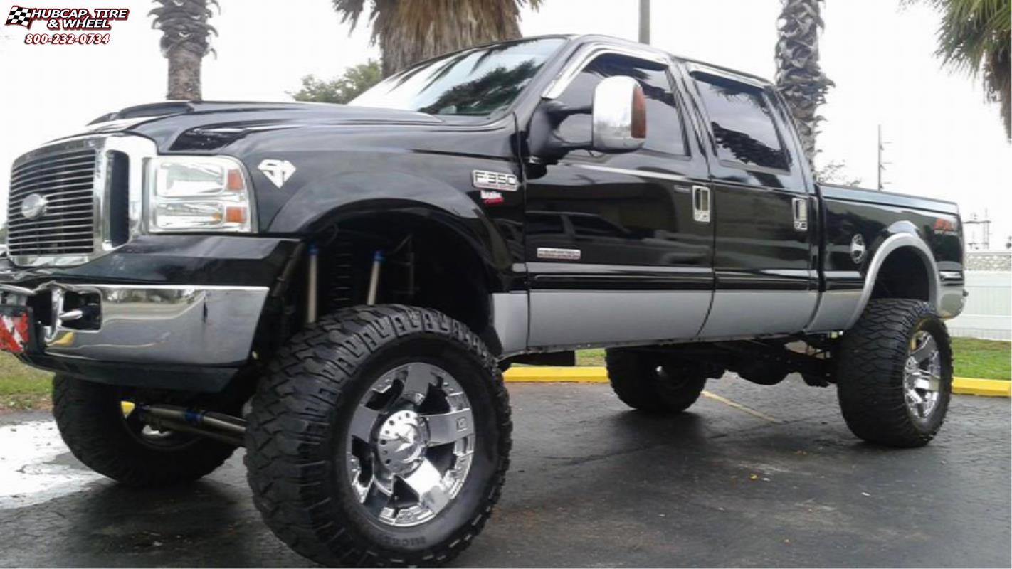 vehicle gallery/ford f 350 xd series xd775 rockstar x  Chrome wheels and rims