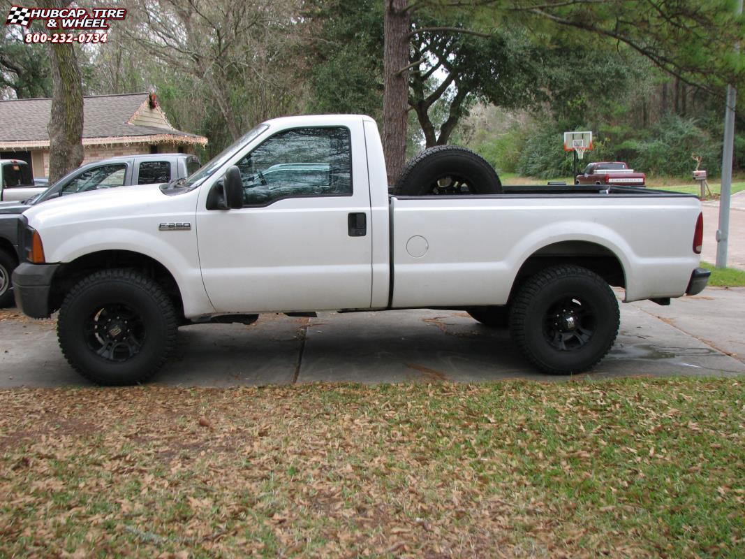 vehicle gallery/2005 ford f 250 xd series xd801 crank 17x9  Matte Black wheels and rims