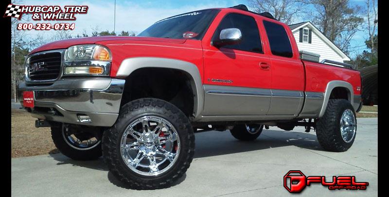 vehicle gallery/gmc sierra 2500 fuel hostage d530 0X0  Chrome wheels and rims