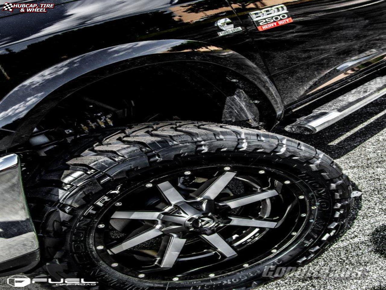 vehicle gallery/dodge ram 2500 fuel maverick d261 0X0  Black & Machined wheels and rims