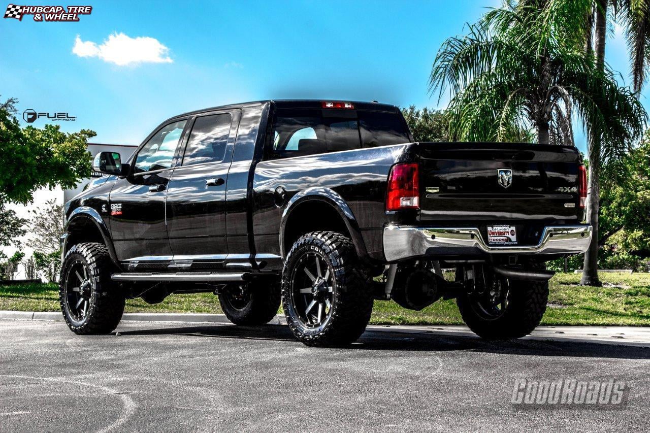 vehicle gallery/dodge ram 2500 fuel maverick d261 0X0  Black & Machined wheels and rims