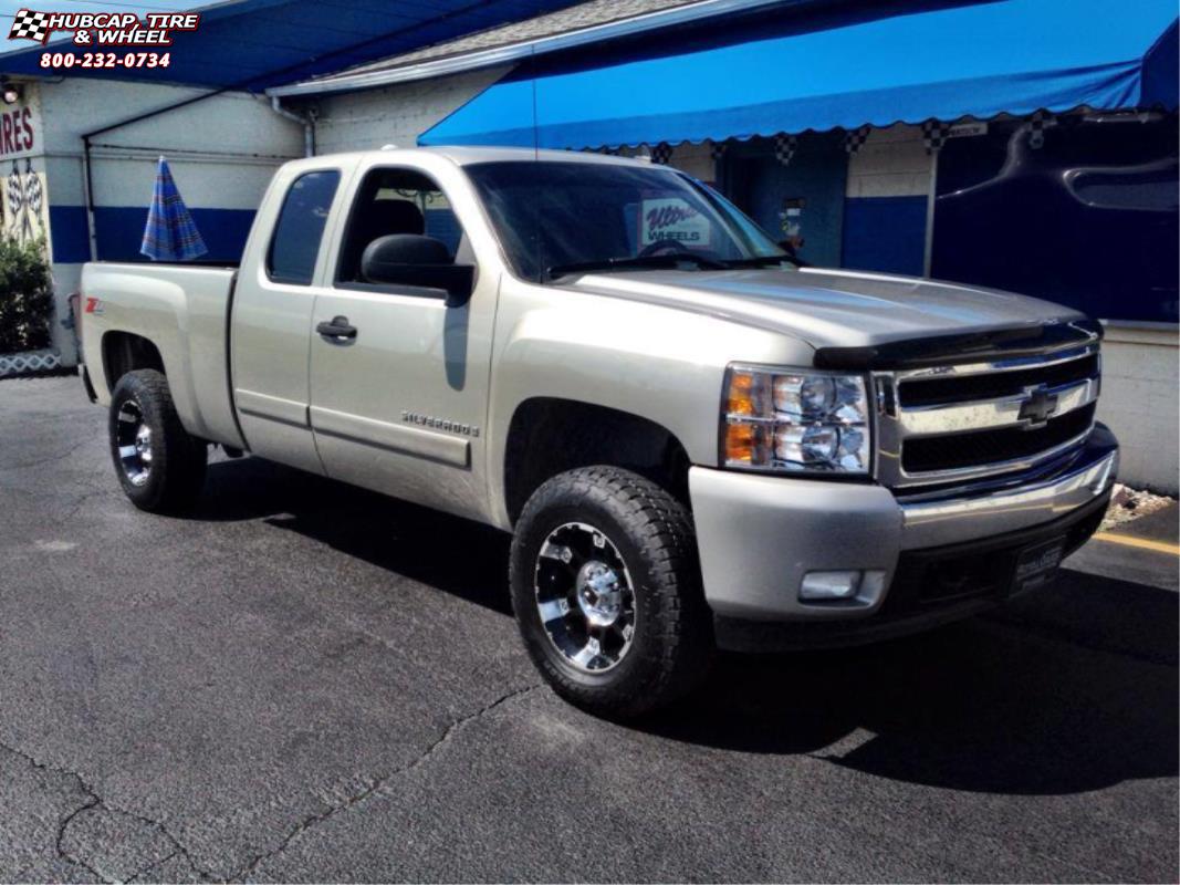 vehicle gallery/chevrolet silverado 1500 xd series xd797 spy x  Gloss Black Machined wheels and rims