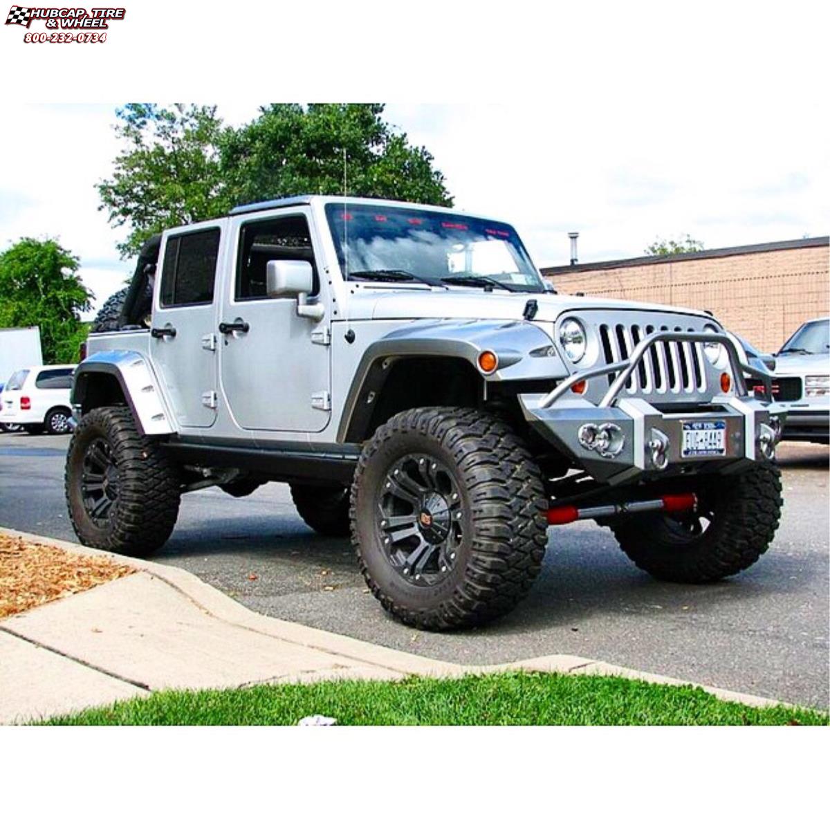 Jeep Wrangler XD Series XD778 Monster Wheels Matte Black