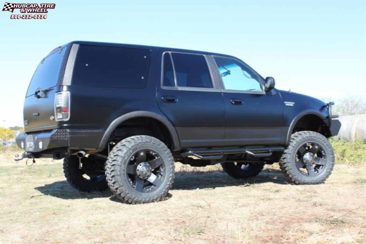vehicle gallery/ford expedition xd series xd775 rockstar x  Matte Black wheels and rims