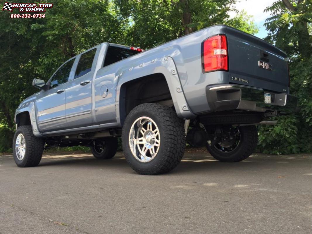 vehicle gallery/gmc sierra moto metal mo975  PVD wheels and rims
