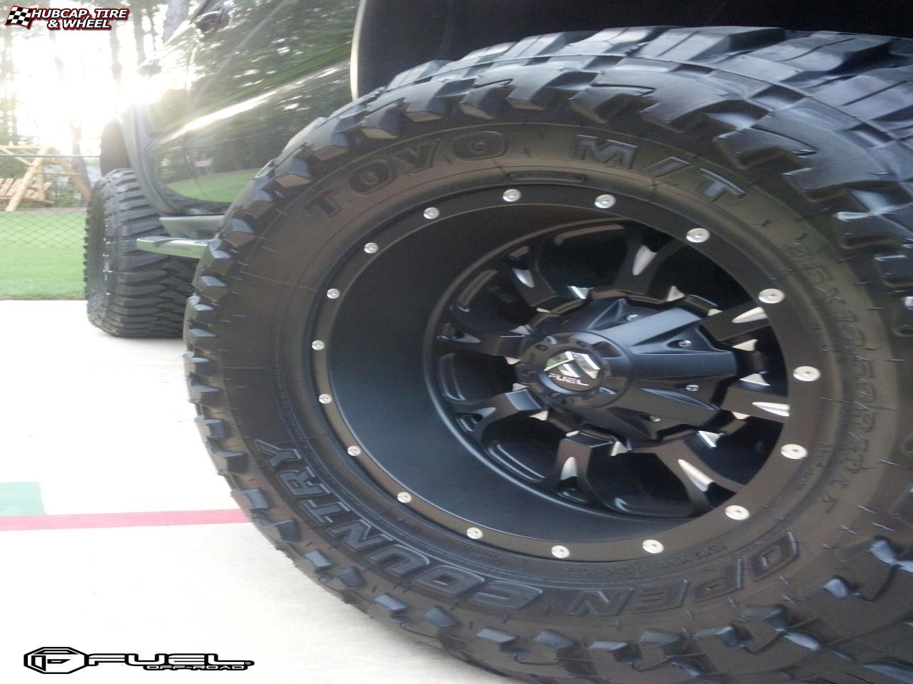 vehicle gallery/chevrolet tahoe fuel krank d517 0X0  Matte Black & Milled wheels and rims