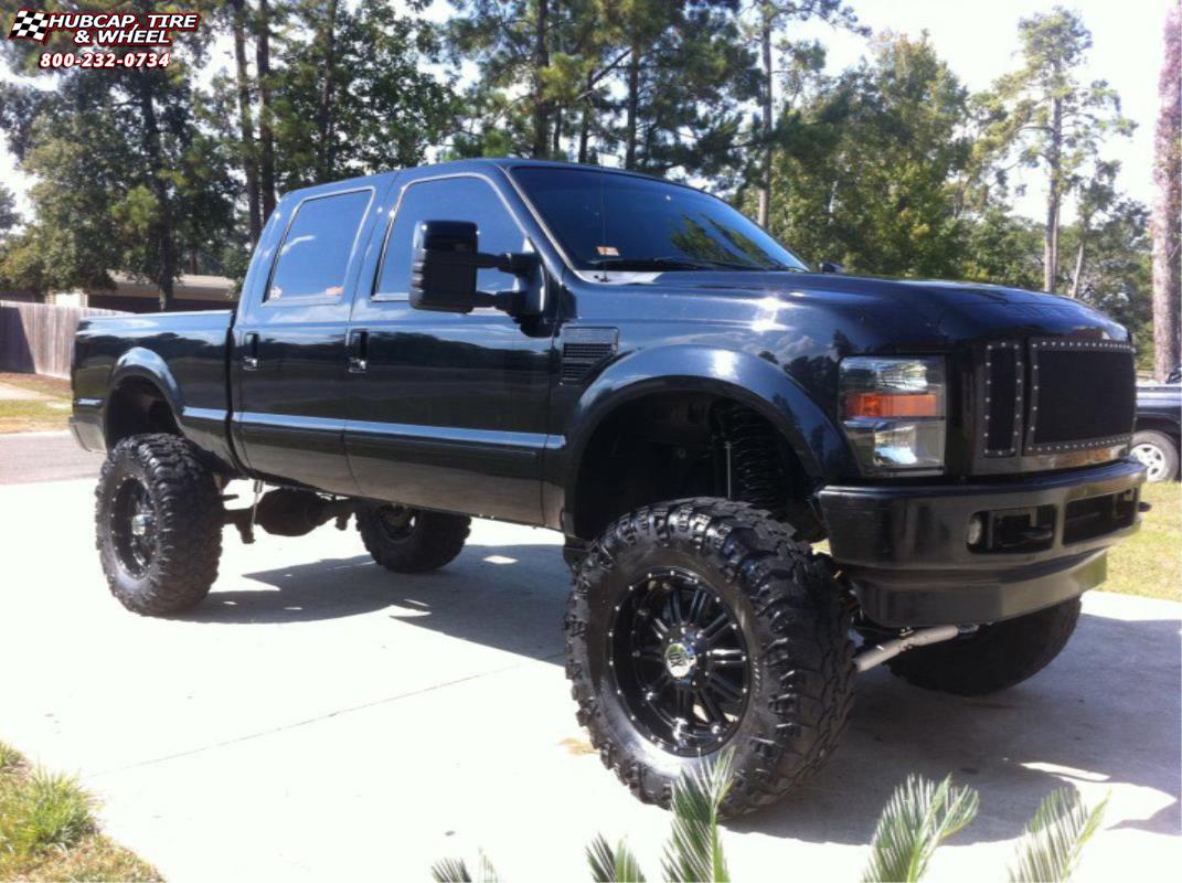 vehicle gallery/ford f 250 xd series xd795 hoss x  Gloss Black wheels and rims