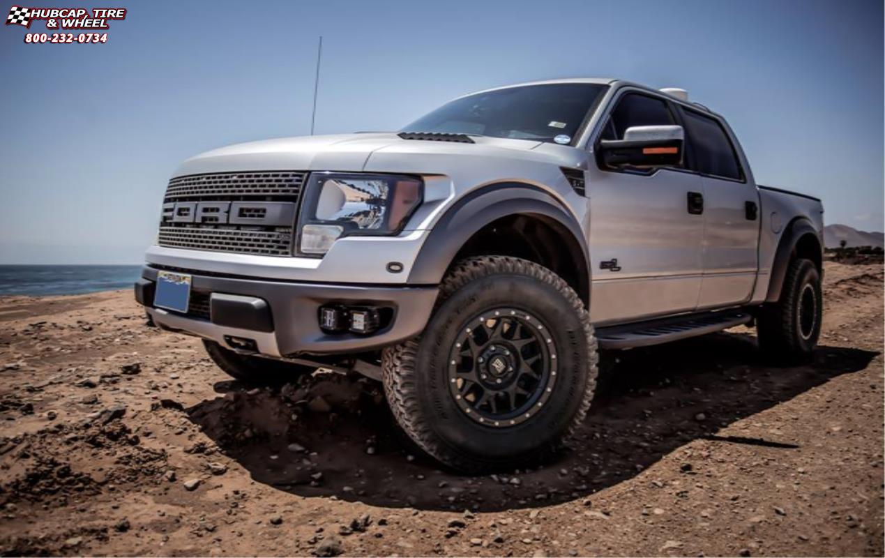 vehicle gallery/ford f 150 raptor xd series xd127 bully x  Satin Black wheels and rims