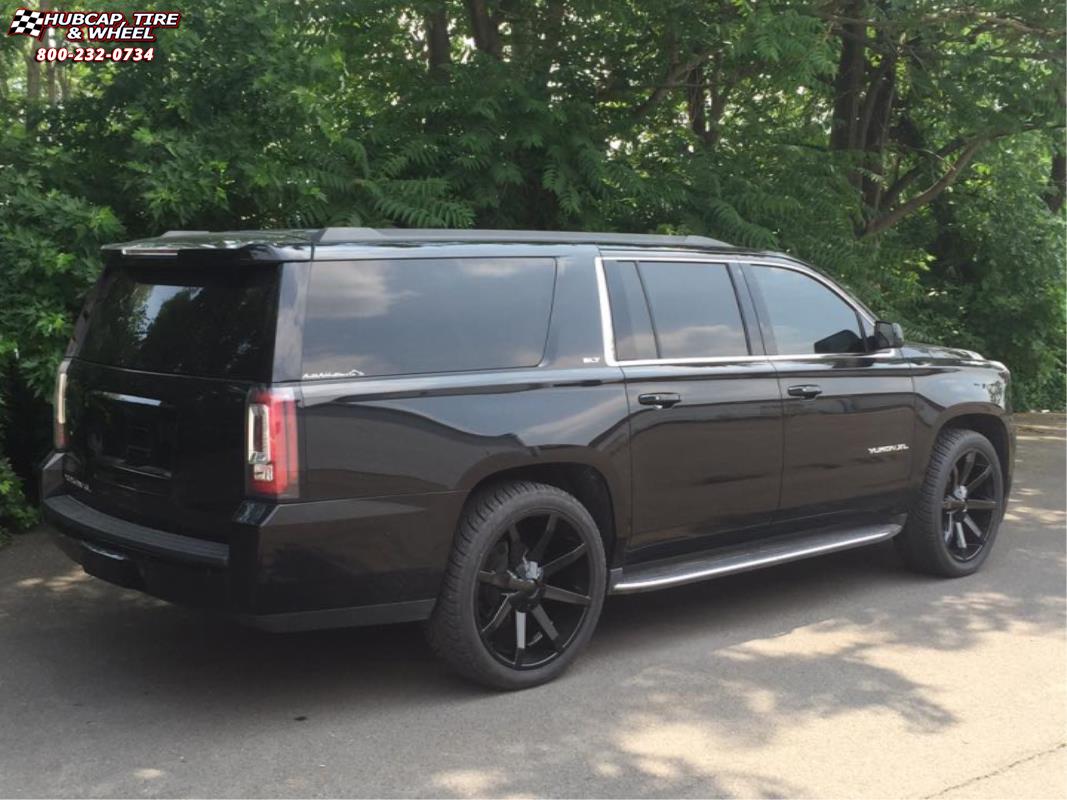 vehicle gallery/gmc yukon xd series km651 slide  Gloss Black wheels and rims
