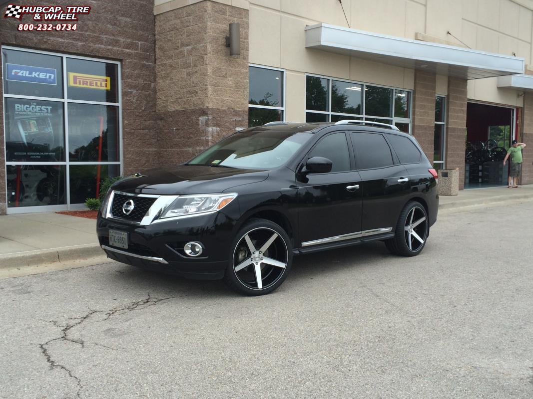 vehicle gallery/2013 nissan pathfinder xd series km685 district 22x10.5   wheels and rims