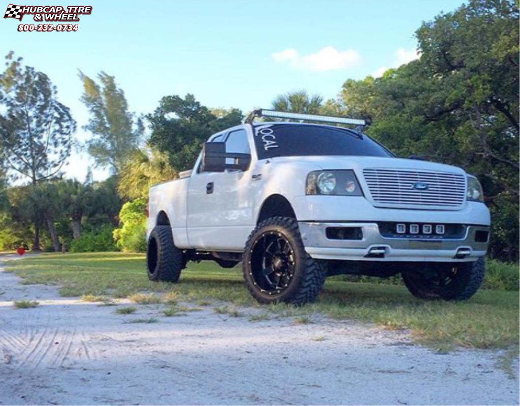 vehicle gallery/ford f150 moto metal mo962  Gloss Black & Milled wheels and rims