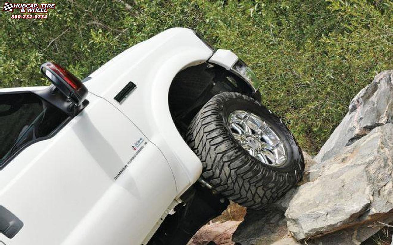 vehicle gallery/2007 ford f 250 xd series xd779 badlands 18x  Chrome wheels and rims