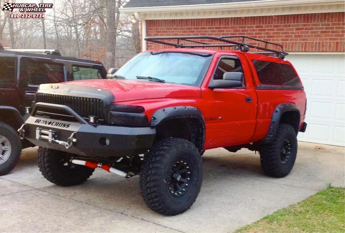 vehicle gallery/ram 1500 xd series xd798 addict  Matte Black wheels and rims