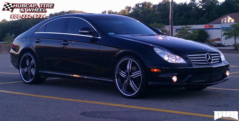vehicle gallery/mercedes benz cls550 dub x 61  Black & Milled wheels and rims