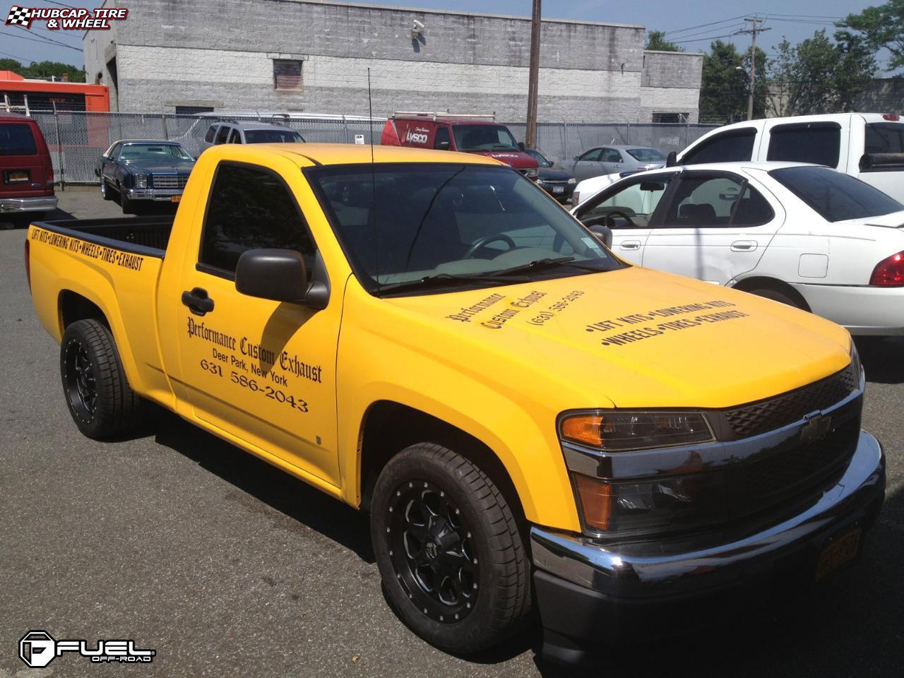 vehicle gallery/chevrolet colorado fuel boost d534 0X0  Matte Black & Milled wheels and rims