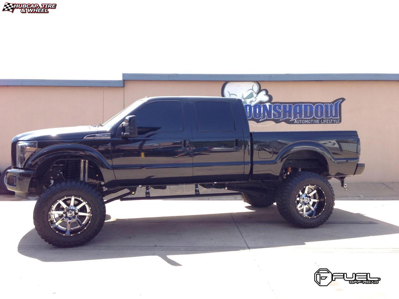 vehicle gallery/ford f 250 fuel maverick d260 0X0  Chrome with Gloss Black Lip wheels and rims