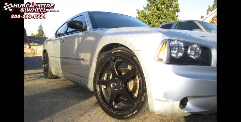 vehicle gallery/dodge charger niche gt 5 m133  Satin Black wheels and rims