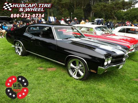vehicle gallery/chevrolet chevelle us mags standard u106 20X8  Chrome wheels and rims