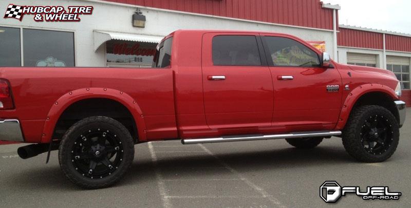 vehicle gallery/dodge ram 2500 fuel driller d256 0X0  Black & Milled wheels and rims