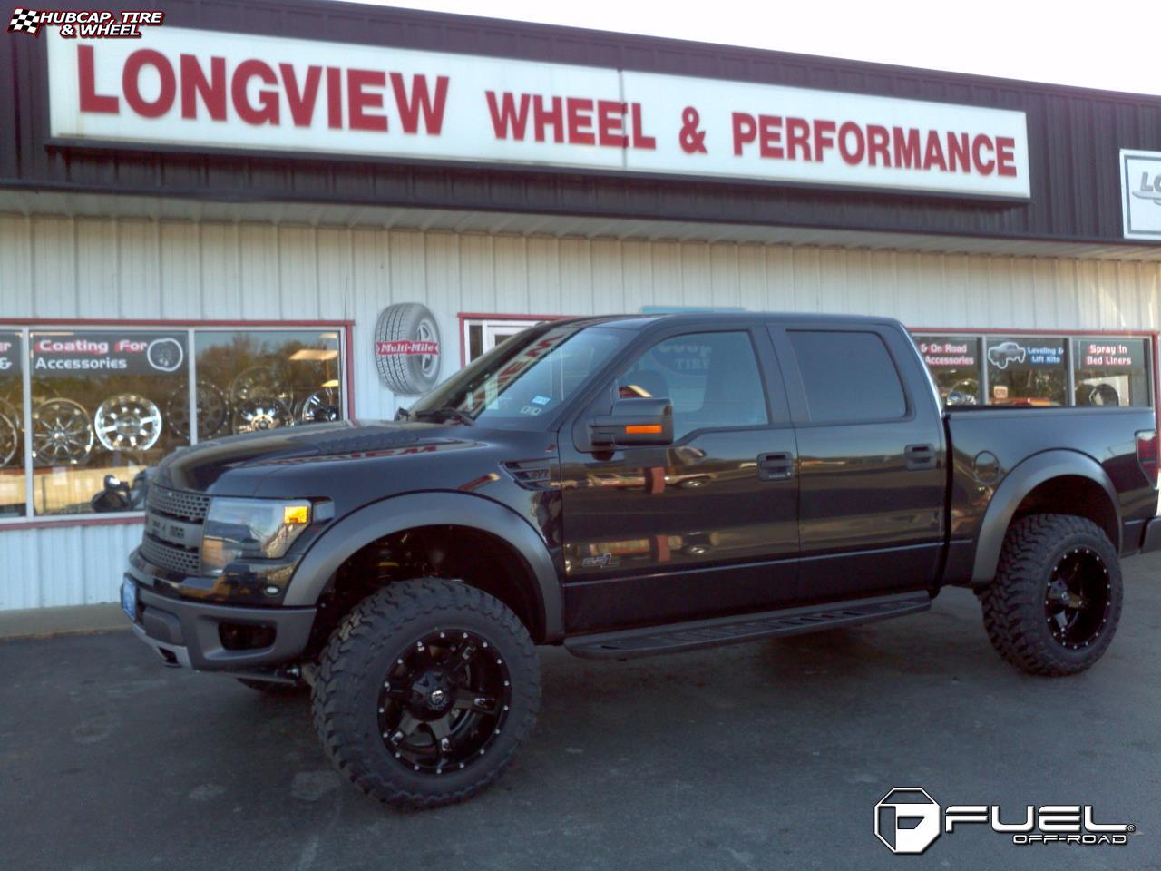 vehicle gallery/ford f 150 fuel driller d256 0X0  Black & Milled wheels and rims