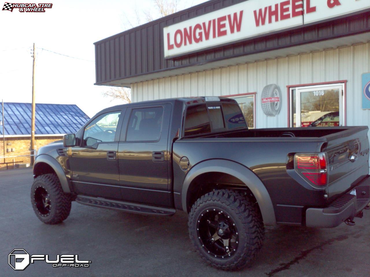 vehicle gallery/ford f 150 fuel driller d256 0X0  Black & Milled wheels and rims