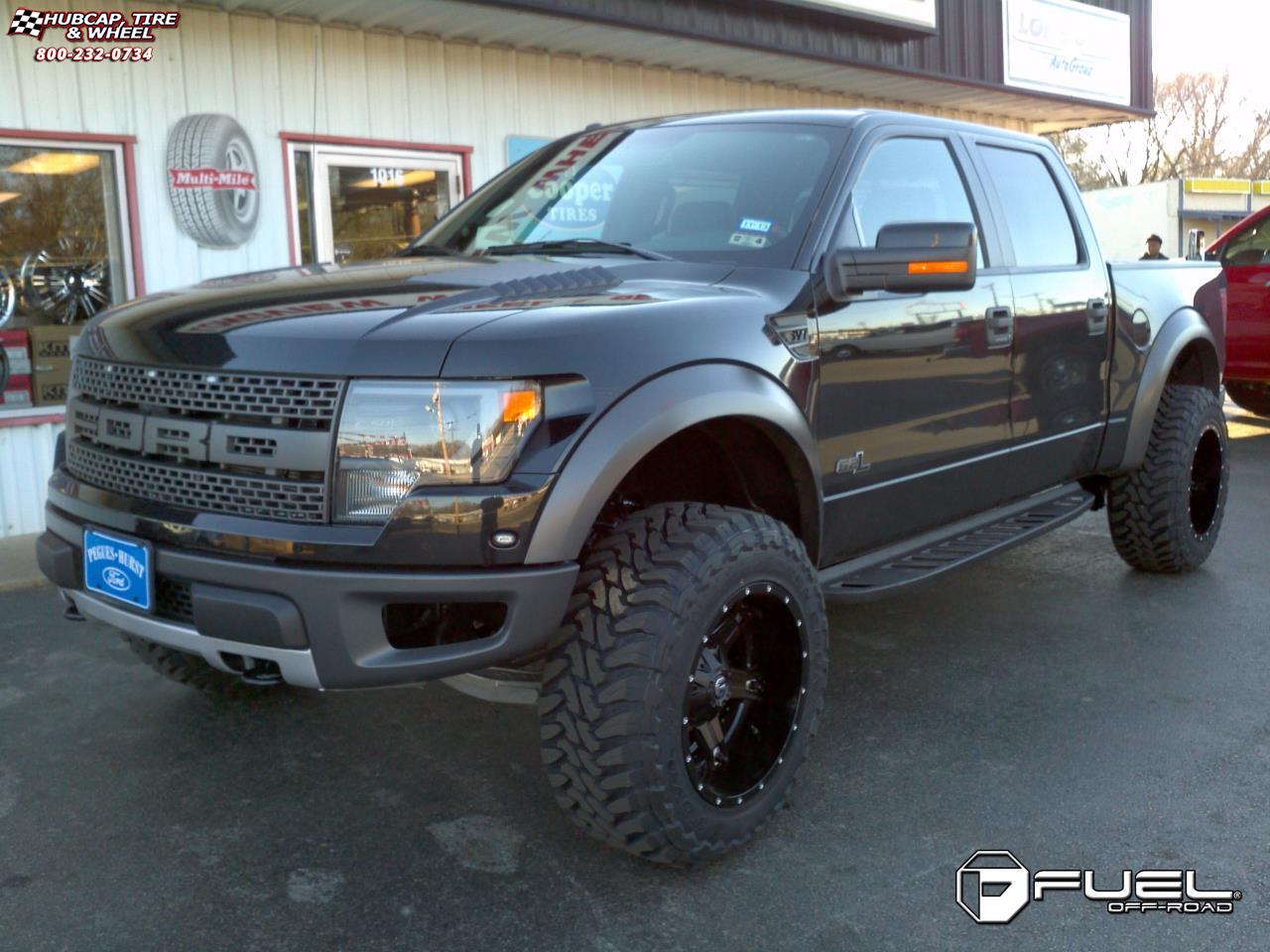 vehicle gallery/ford f 150 fuel driller d256 0X0  Black & Milled wheels and rims