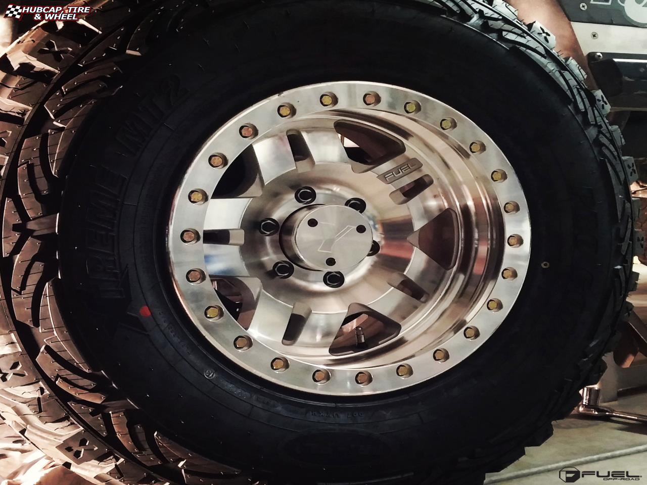 vehicle gallery/jeep wrangler fuel anza beadlock d116 17X9  Raw Machined wheels and rims