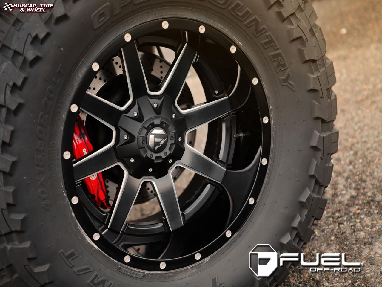 Hummer H3 Fuel Maverick D262 Wheels Black & Milled