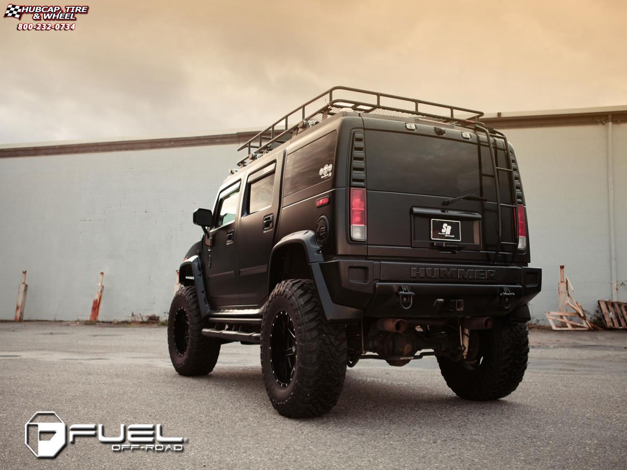 vehicle gallery/hummer h3 fuel maverick d262 20X12  Black & Milled wheels and rims