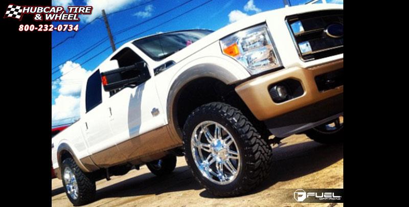 vehicle gallery/ford f 250 fuel hostage d530 22X10  Chrome wheels and rims
