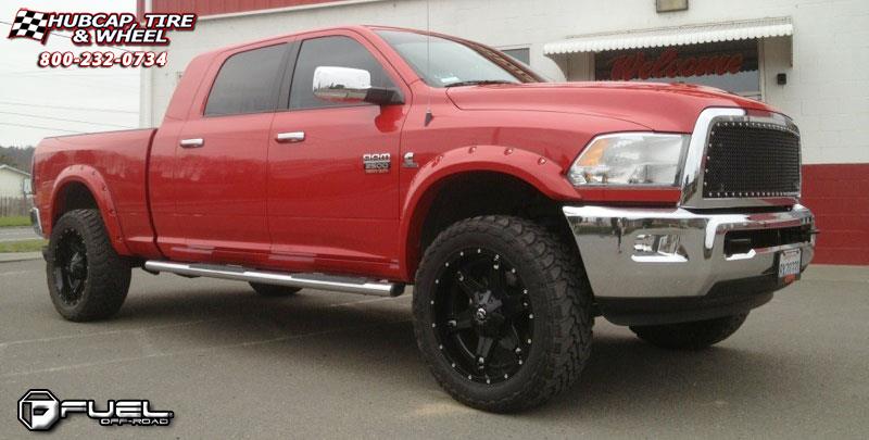 vehicle gallery/dodge ram 2500 fuel driller d256 0X0  Black & Milled wheels and rims
