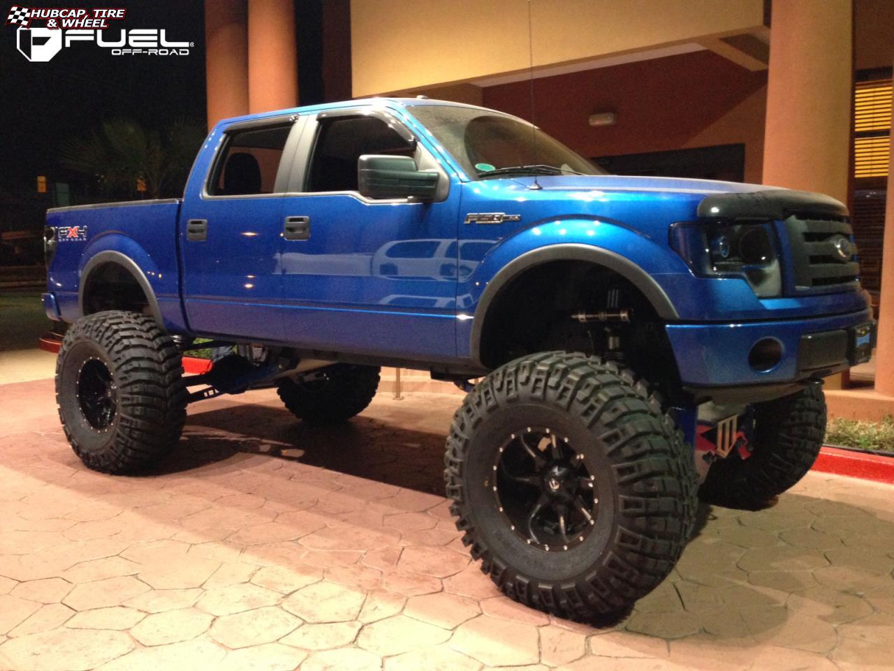 vehicle gallery/ford f 150 fuel nutz d251 0X0  Matte Black & Milled wheels and rims