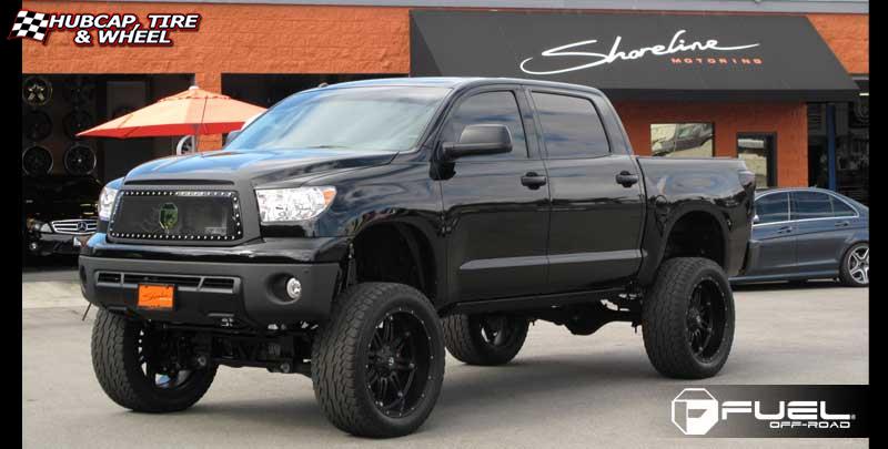 vehicle gallery/toyota tundra fuel hostage d531 0X0  Matte Black wheels and rims