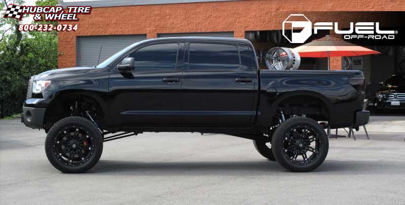 vehicle gallery/toyota tundra fuel hostage d531 0X0  Matte Black wheels and rims