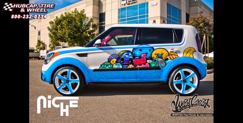 vehicle gallery/kia soul niche nr6 m105  Anthracite & Milled Spoke wheels and rims