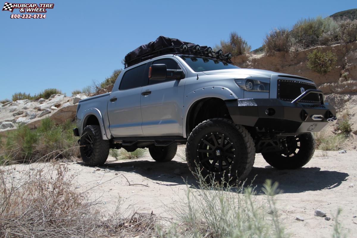 vehicle gallery/2013 toyota tundra xd series xd818 heist  Satin Black wheels and rims