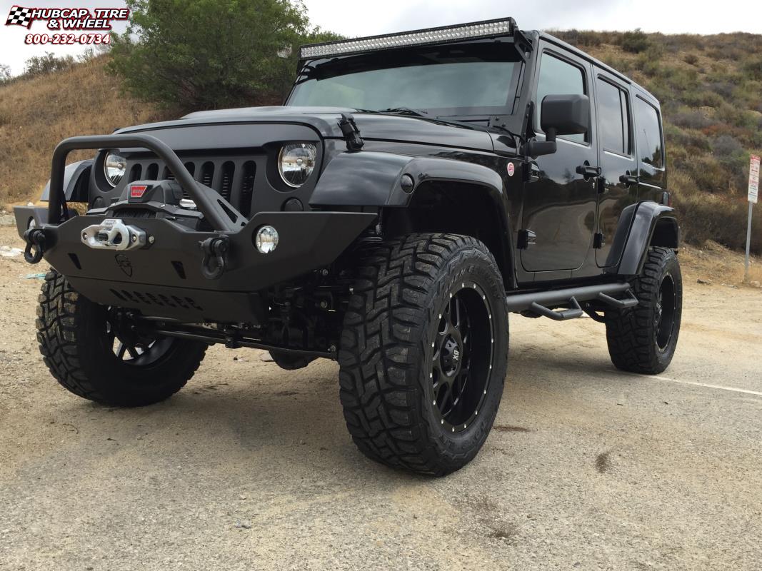 vehicle gallery/jeep wrangler xd series xd820 grenade  Satin Black wheels and rims