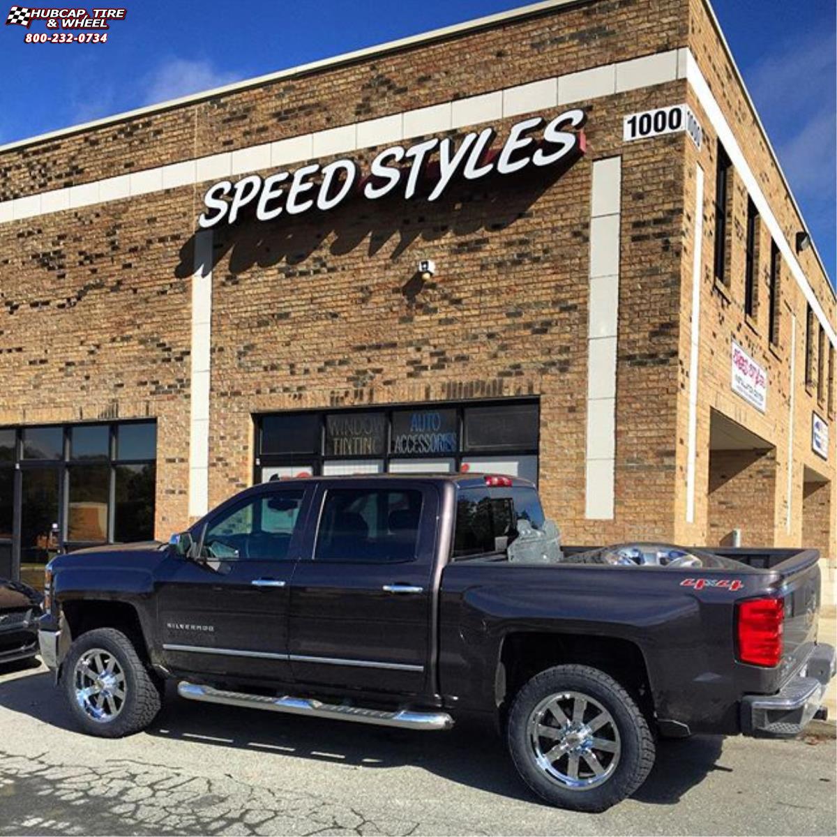 vehicle gallery/chevrolet silverado 1500 moto metal mo962  Chrome wheels and rims