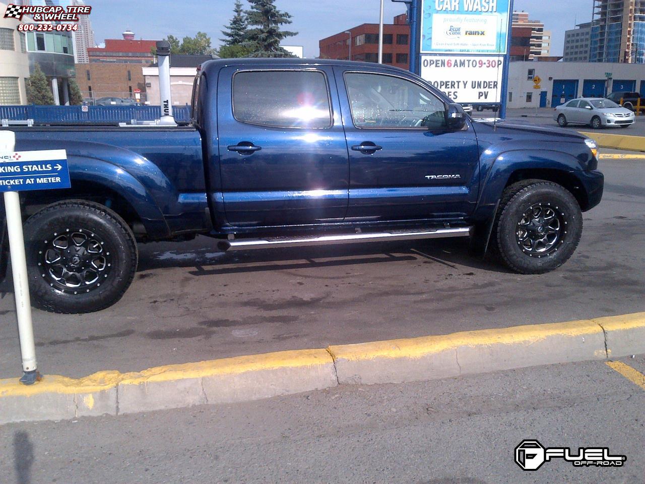 vehicle gallery/toyota tacoma fuel boost d534 0X0  Matte Black & Milled wheels and rims