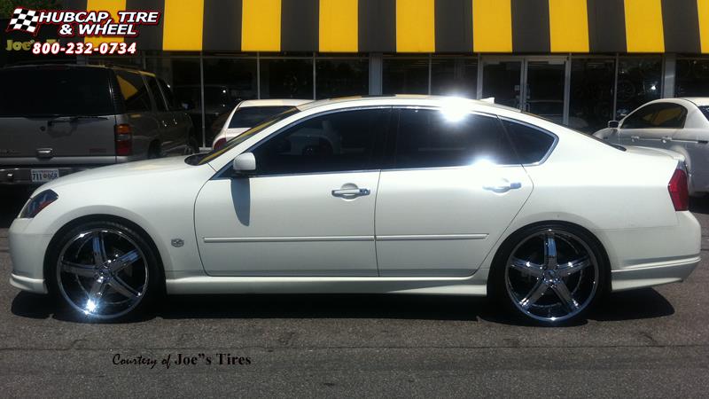 vehicle gallery/infiniti m45 dub bomber 5 s165 22x9  Chrome wheels and rims