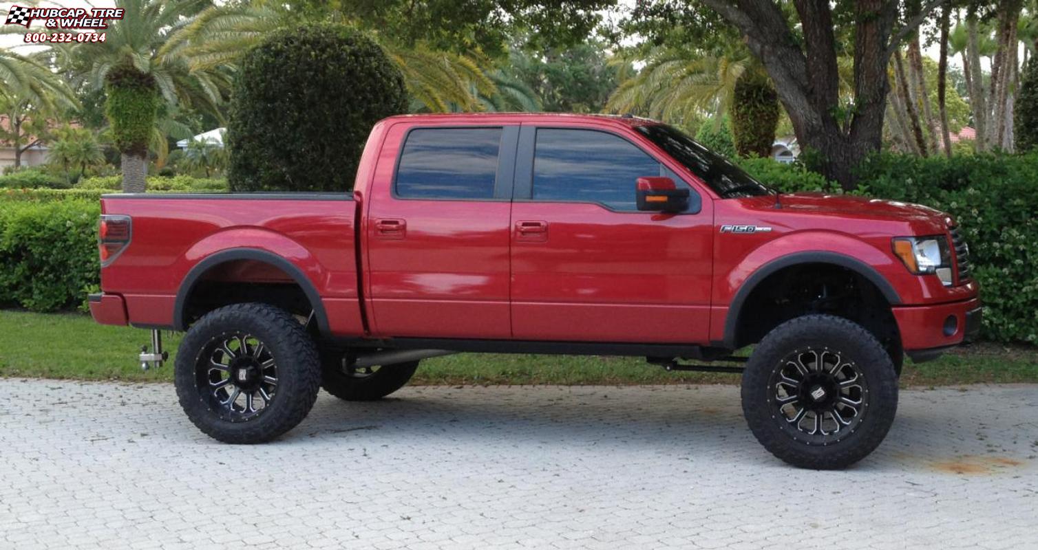 vehicle gallery/2005 ford f 150 xd series xd806 bomb x  Gloss Black Milled wheels and rims