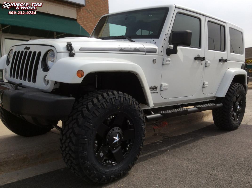 vehicle gallery/jeep wrangler xd series xd775 rockstar x  Matte Black wheels and rims