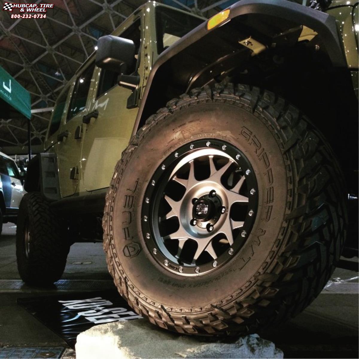 vehicle gallery/jeep wrangler xd series xd127 bully x  Matte Gray and Black Ring wheels and rims