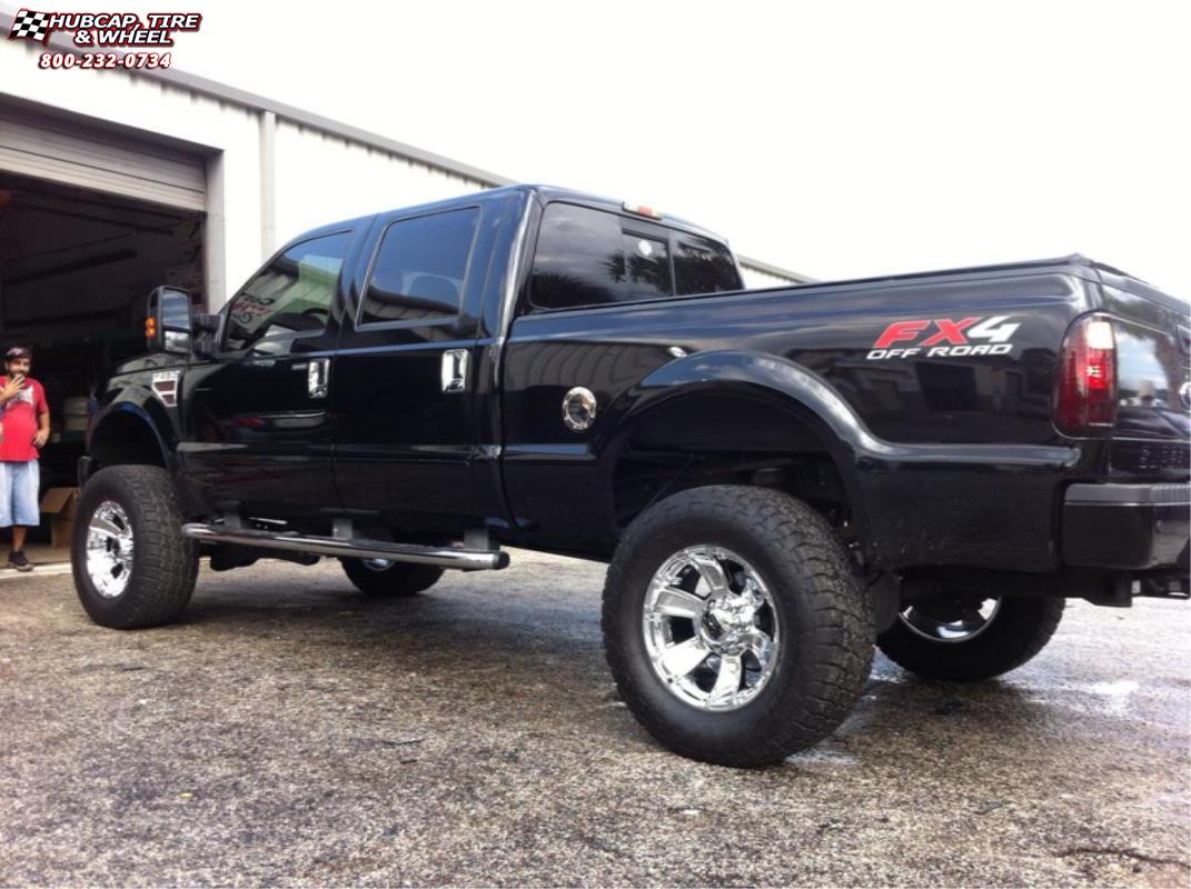 vehicle gallery/ford f 250 xd series xd796 revolver x  Chrome wheels and rims