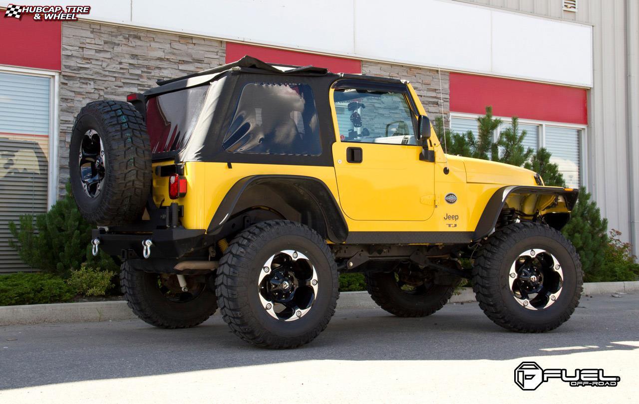 vehicle gallery/jeep wrangler fuel havok d549 0X0  Gloss Black Machined w/ Machined Lip wheels and rims