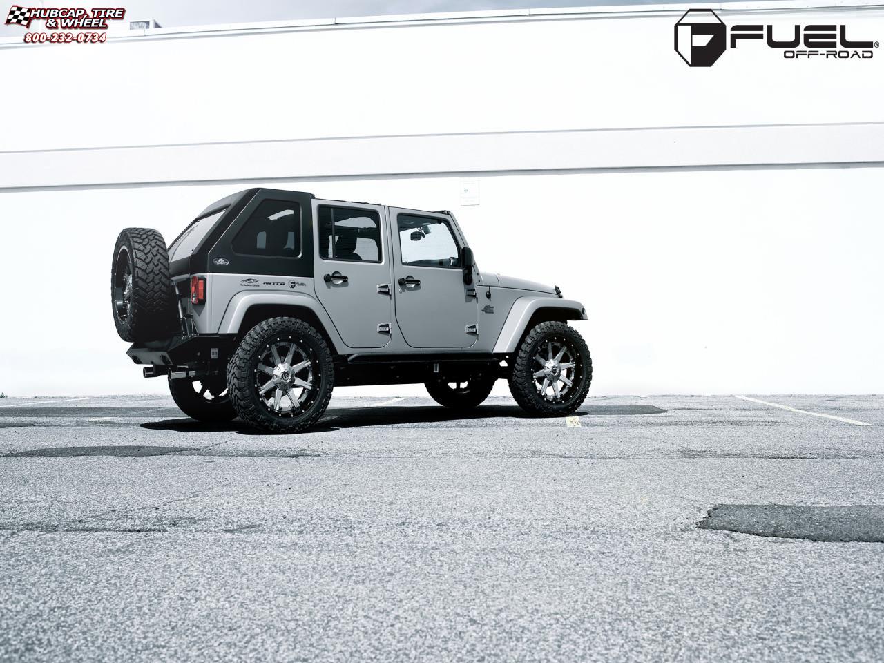 vehicle gallery/jeep wrangler fuel nutz d251 22X10  Matte Black & Milled wheels and rims